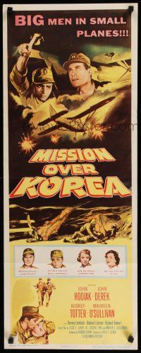 8s677 MISSION OVER KOREA insert '53 big men in small planes, cool art of spotter plane!