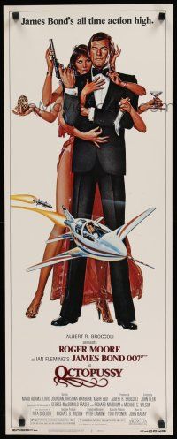 8s709 OCTOPUSSY insert '83 art of sexy Maud Adams & Roger Moore as James Bond by Daniel Goozee!