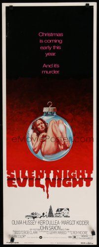 8s779 SILENT NIGHT EVIL NIGHT insert '75 best different image of naked girl in Christmas ornament!