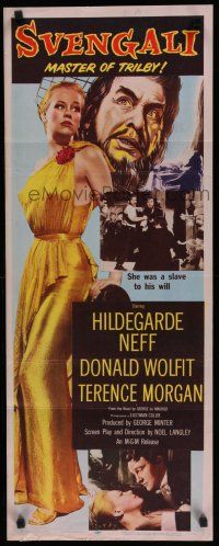 8s797 SVENGALI insert '55 sexy Hildegarde Neff was a slave to the will of crazy Donald Wolfit!