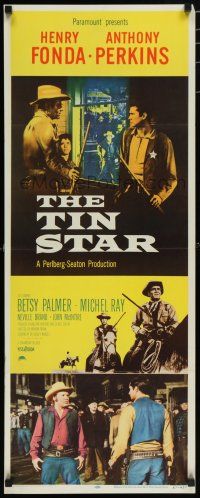 8s816 TIN STAR insert '57 Henry Fonda & Anthony Perkins, directed by Anthony Mann!