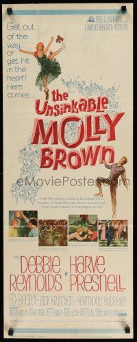 8s822 UNSINKABLE MOLLY BROWN insert '64 Debbie Reynolds, get out of the way or hit in the heart!