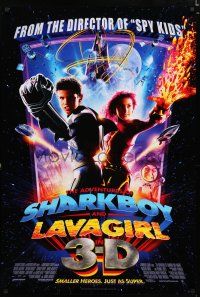 8t027 ADVENTURES OF SHARKBOY & LAVAGIRL DS 1sh '05 Taylor Lautner, David Arquette!