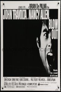 8t118 BLOW OUT 1sh '81 John Travolta, Brian De Palma, murder has a sound all of its own