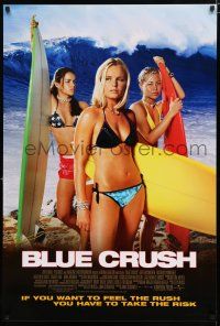 8t119 BLUE CRUSH 1sh '02 Michelle Rodriguez, sexy Kate Bosworth in bikini, surfing girls!