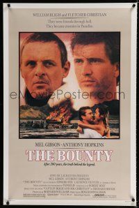8t126 BOUNTY 1sh '84 Mel Gibson, Anthony Hopkins, Laurence Olivier, Mutiny on the Bounty!