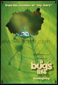 8t147 BUG'S LIFE advance DS 1sh '98 cute Walt Disney/Pixar CG insect cartoon!