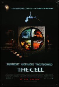 8t167 CELL advance 1sh '00 sci-fi fantasy, Jennifer Lopez enters the mind of a killer, stairs!