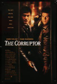 8t187 CORRUPTOR DS 1sh '99 cool image of Chow Yun-Fat & Mark Wahlberg in action!