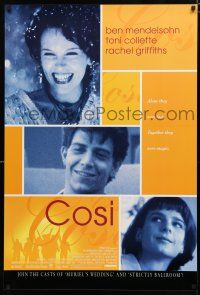 8t188 COSI 1sh '96 Ben Mendelsohn, Toni Collette, Rachel Griffiths, together they were magic!