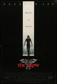 8t193 CROW 1sh '94 Brandon Lee's final movie, believe in angels, cool image!