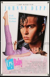 8t196 CRY-BABY DS 1sh '90 directed by John Waters, Johnny Depp is a doll, Amy Locane