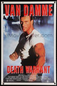 8t211 DEATH WARRANT 1sh '90 Jean-Claude Van Damme, Robert Guillaume, Cynthia Gibb