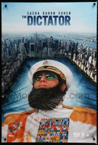 8t221 DICTATOR teaser DS 1sh '12 wacky artwork of Sacha Baron Cohen in the title role!