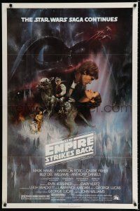 8t243 EMPIRE STRIKES BACK 1sh '80 classic Gone With The Wind art by Roger Kastel