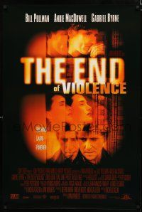 8t249 END OF VIOLENCE 1sh '97 directed by Wim Wenders, Gabriel Byrne, Andie Macdowell!