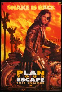 8t254 ESCAPE FROM L.A. teaser 1sh '96 John Carpenter, Kurt Russell is back as Snake Plissken!