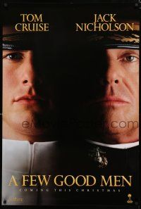 8t267 FEW GOOD MEN teaser 1sh '92 best close up of Tom Cruise & Jack Nicholson!