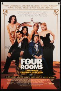 8t275 FOUR ROOMS 1sh '95 Quentin Tarantino, Tim Roth, Antonio Banderas, Madonna, Marisa Tomei!
