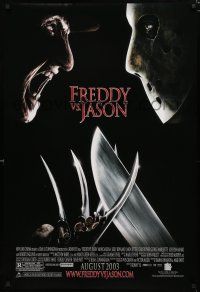 8t277 FREDDY VS JASON advance DS 1sh '03 cool image of horror icons, the ultimate battle!