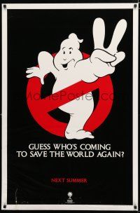 8t291 GHOSTBUSTERS 2 teaser 1sh '89 Ivan Reitman, guess who's coming to save the world again!