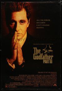 8t296 GODFATHER PART III DS 1sh '90 best image of Al Pacino, Francis Ford Coppola!