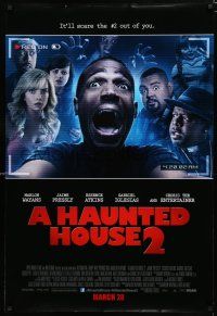 8t329 HAUNTED HOUSE 2 March advance DS 1sh '14 Wayans, Jaime Pressly, it'll scare 2 out of you!