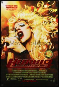 8t334 HEDWIG & THE ANGRY INCH DS foil 1sh '01 transsexual punk rocker James Cameron Mitchell!