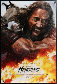 8t339 HERCULES July style teaser DS 1sh '14 cool image of Dwayne Johnson in the title role!