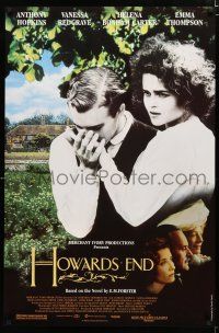 8t357 HOWARDS END 1sh '92 Helena Bonham Carter is pursued, Ivory/Merchant/Jhabvala