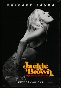8t395 JACKIE BROWN teaser 1sh '97 Quentin Tarantino, cool image of sexy Bridget Fonda!