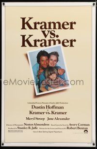 8t413 KRAMER VS. KRAMER 1sh '79 Dustin Hoffman, Meryl Streep, child custody & divorce!