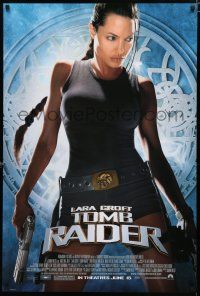 8t419 LARA CROFT TOMB RAIDER advance 1sh '01 sexy Angelina Jolie, from popular video game!