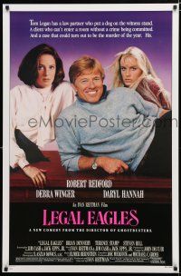 8t424 LEGAL EAGLES 1sh '86 Robert Redford, Daryl Hannah, Debra Winger, directed by Ivan Reitman!