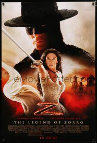 8t426 LEGEND OF ZORRO advance 1sh '05 Antonio Banderas is Zorro, sexy Catherine Zeta-Jones!