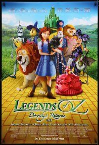 8t428 LEGENDS OF OZ: DOROTHY'S RETURN advance DS 1sh '14 image of cast on yellow brick road!