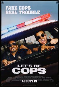 8t433 LET'S BE COPS style A advance DS 1sh '14 Damon Wayans Jr, fake cops, real trouble!