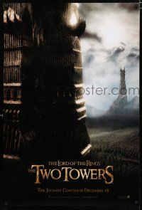 8t449 LORD OF THE RINGS: THE TWO TOWERS teaser 1sh '03 Peter Jackson epic, J.R.R. Tolkien!