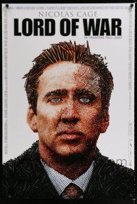8t450 LORD OF WAR advance 1sh '05 wild bullet mosaic of arms dealer Nicolas Cage!