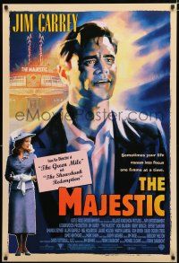 8t457 MAJESTIC 1sh '01 great art of Jim Carrey, Laurie Holden, directed by Frank Darabont!