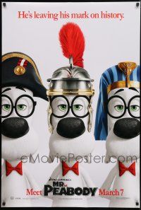 8t507 MR. PEABODY & SHERMAN style A teaser DS 1sh '14 CGI fantasy comedy, he's leaving his mark!