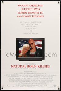 8t521 NATURAL BORN KILLERS DS 1sh '94 Oliver Stone, Woody Harrelson & Juliette Lewis!