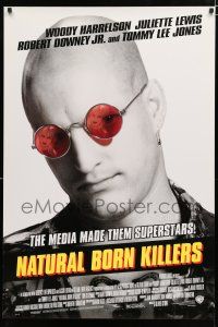 8t522 NATURAL BORN KILLERS style B DS 1sh '94 Oliver Stone, Woody Harrelson & Juliette Lewis!