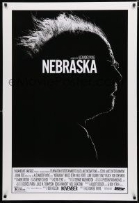 8t523 NEBRASKA advance DS 1sh '13 cool high contrast profile image of Bruce Dern!