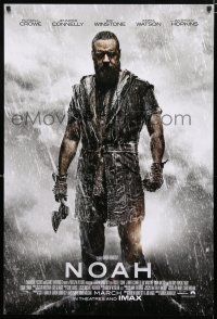 8t529 NOAH int'l advance DS 1sh '14 cool image of Russell Crowe in the title role!