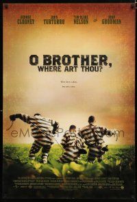 8t535 O BROTHER, WHERE ART THOU? DS 1sh '00 Coen Brothers, George Clooney, John Turturro!