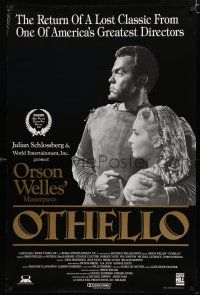 8t545 OTHELLO 1sh R92 Orson Welles in the title role w/pretty Fay Compton, Shakespeare!