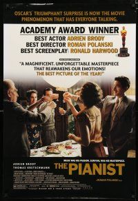 8t572 PIANIST DS awards 1sh '02 directed by Roman Polanski, Adrien Brody!