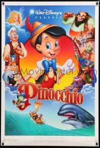 8t574 PINOCCHIO DS 1sh R92 Disney classic cartoon about a wooden boy who wants to be real!