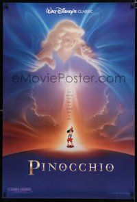 8t573 PINOCCHIO advance DS 1sh R92 Disney classic cartoon, cool fairy by John Alvin!